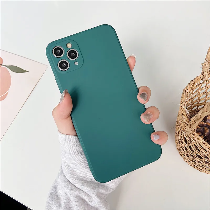

Nine color straight edge frosted magic cube mobile phone case wholesale price