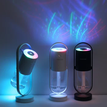 

360° Ultrasonic Air Humidifier Projection 5mode Cool Led Light USB Essential Oil Diffuser Aroma Fogger Mist Maker Car Home