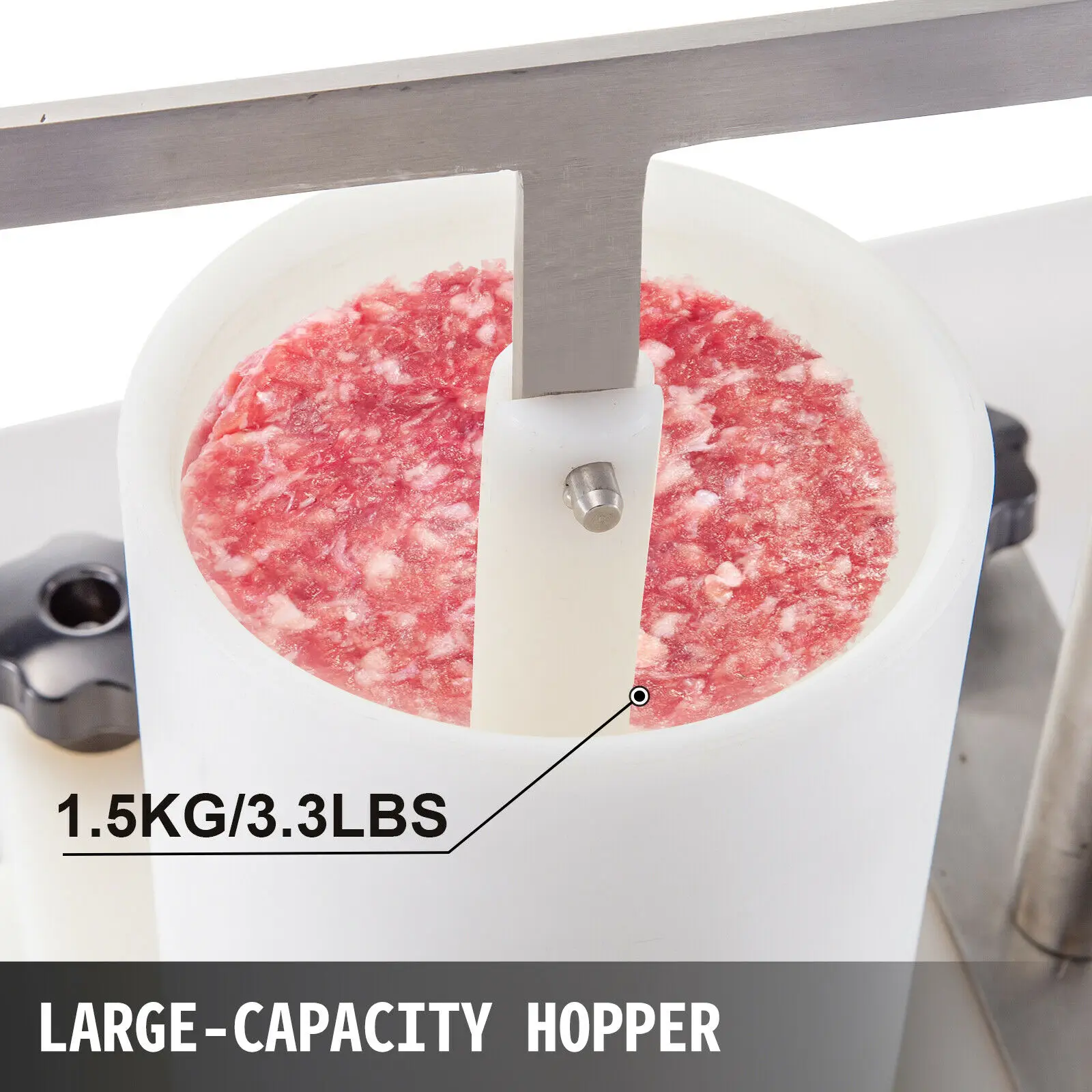 VEVOR Hamburger foremka do mięsa 51mm 110mm 130mm forma handlowa instrukcja okrągła prasa do burgerów maszyna do kształtowania mięsa urządzenia kuchenne 2 VEVOR Hamburger foremka do mięsa 51mm 110mm 130mm forma handlowa instrukcja okrągła prasa do burgerów maszyna do kształtowania mięsa urządzenia kuchenne - Image 2