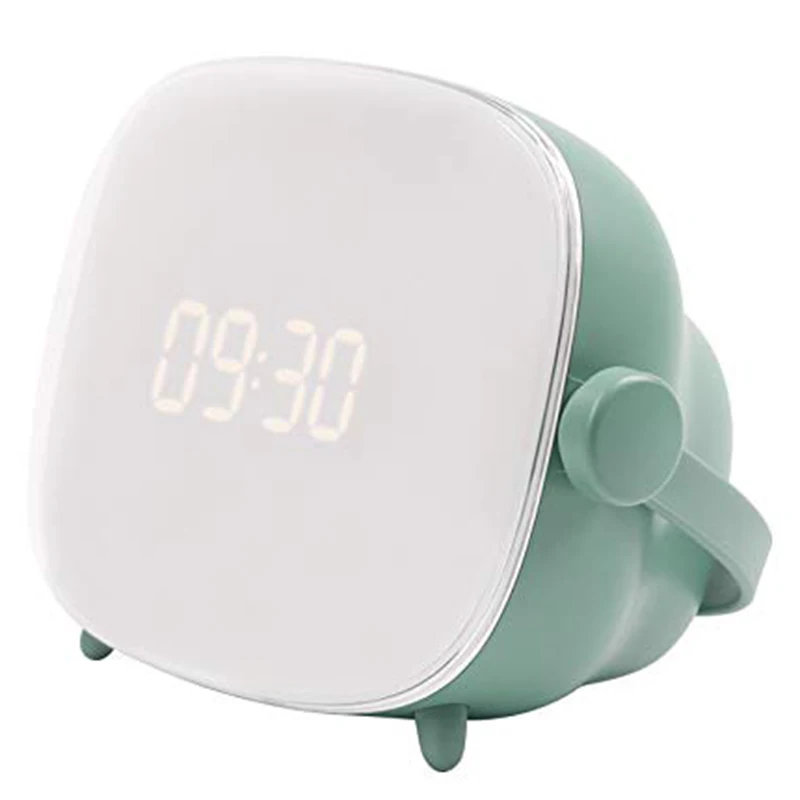 

Wake Up Light Alarm Clock Lamp, Creative TV Night Light with Sunrise Simulation, LCD Adjustable Lighting Time & Brightness, USB