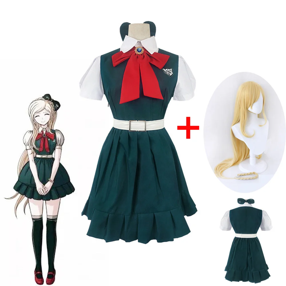 2020 Danganronpa Sonia Nevermind косплей костюм платье включая Головной убор пояс и чулки