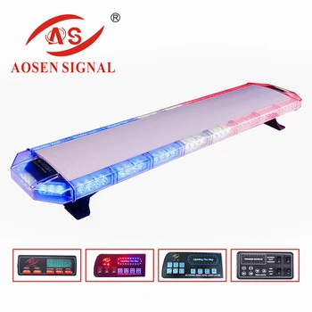 

8D905 Factory direct sale LED strobe warning light bar/Red Blue police emergency lightbar for sale with aluminum body