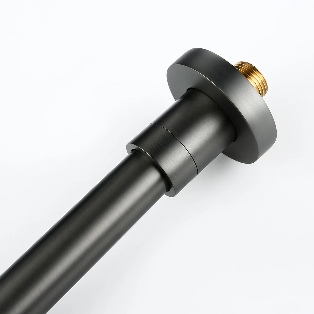 Bagnolux Basin Bathroom Faucet Black Brushed Polished Chrome Stainless Steel Rose Gold Brass Round Bathtub Spout