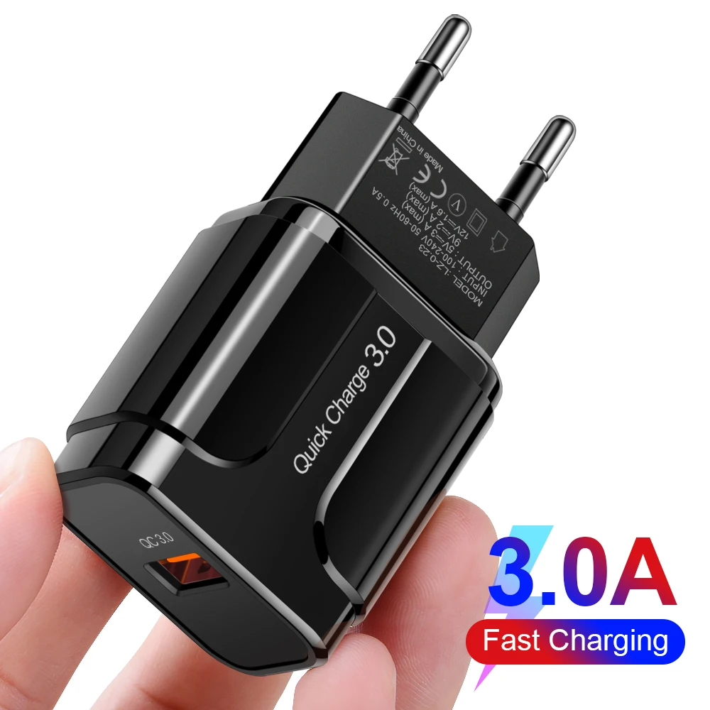 airpods usb c 3A Quick Charge 3.0 USB Charger EU Wall Mobile Phone Charger Adapter for iPhone X MAX 7 8 QC3.0 Fast Charging for Samsung Xiaomi 65 watt fast charger