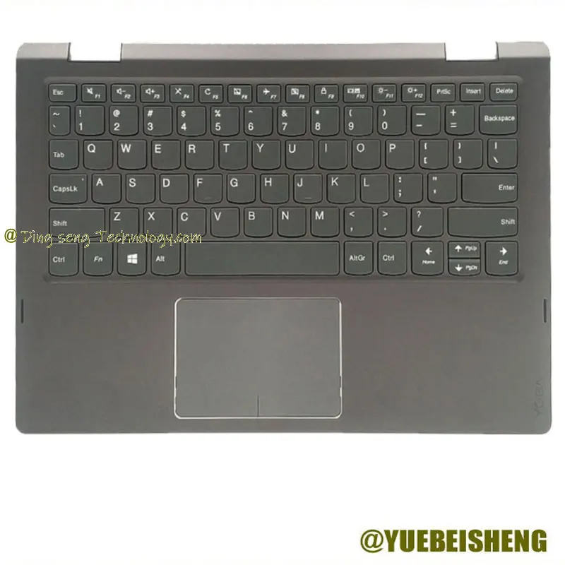 

YUEBEISHENG New For Lenovo Yoga330-13 Yoga330-13IKB FLEX11 330-11IGM palmrest US keyboard upper cover Touchpad Backlight