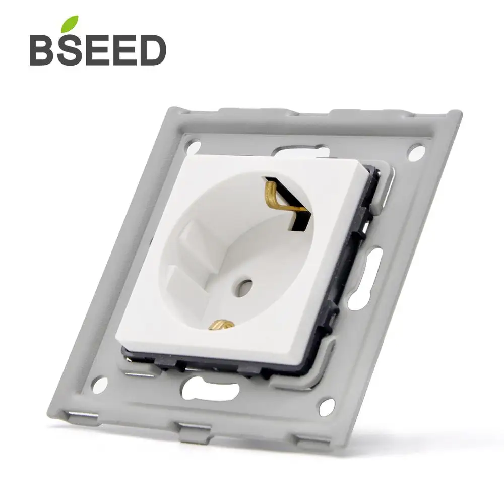 BSEED Socket diy части белые пластиковые материалы стандарт ЕС функциональный ключ для