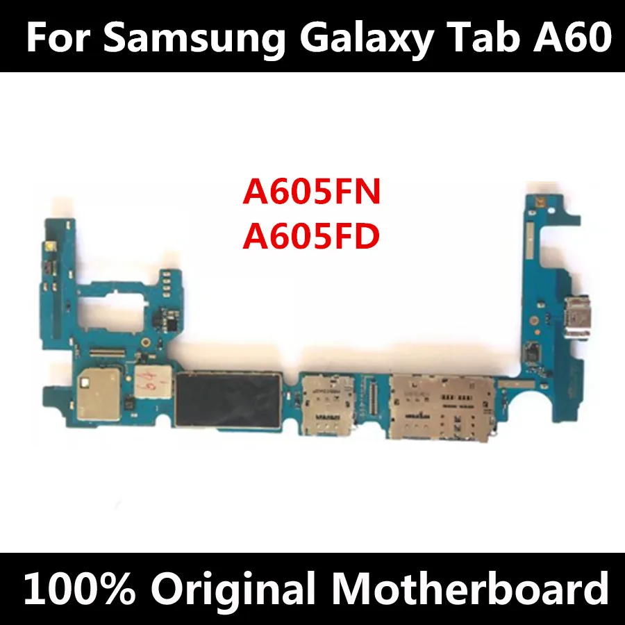 Оригинальная разблокированная материнская плата для samsung Galaxy Tab A60 A605FN A605FD с