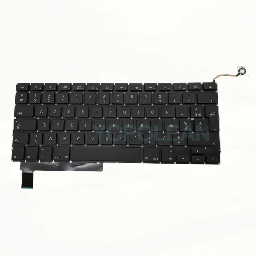 A1286 французский стандарт для MacBook Pro, моноблок 1" A1286 Франция Французский клавиатура 2009-2012 лет