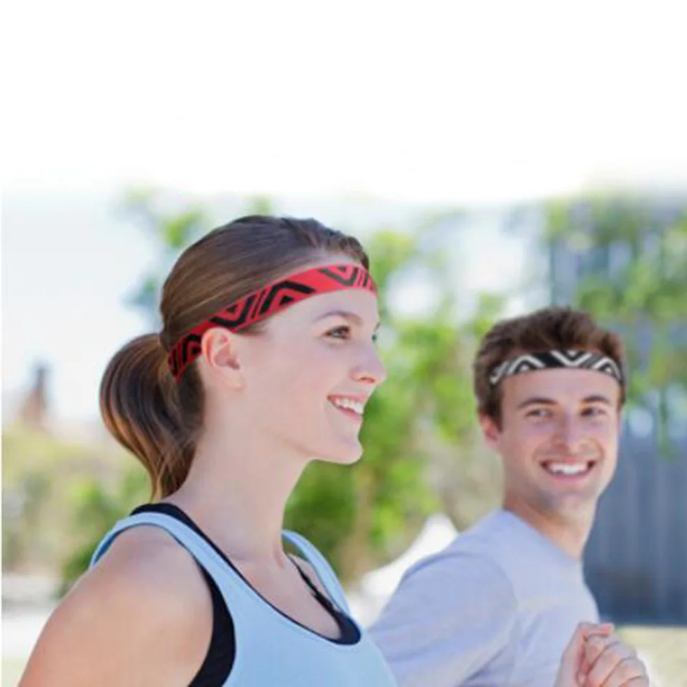 1 шт. эластичные повязки полосатая лента для волос йоги женские мужские