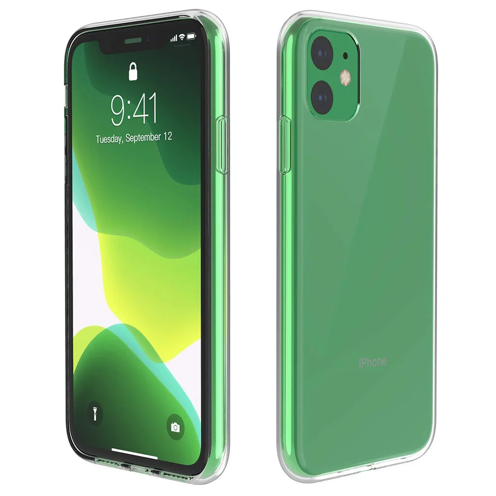 Ouhaobin чехол для телефона для iPhone 11 Pro Max ультра тонкий прозрачный защитный силиконовый бампер для iPhone 11/11 Pro