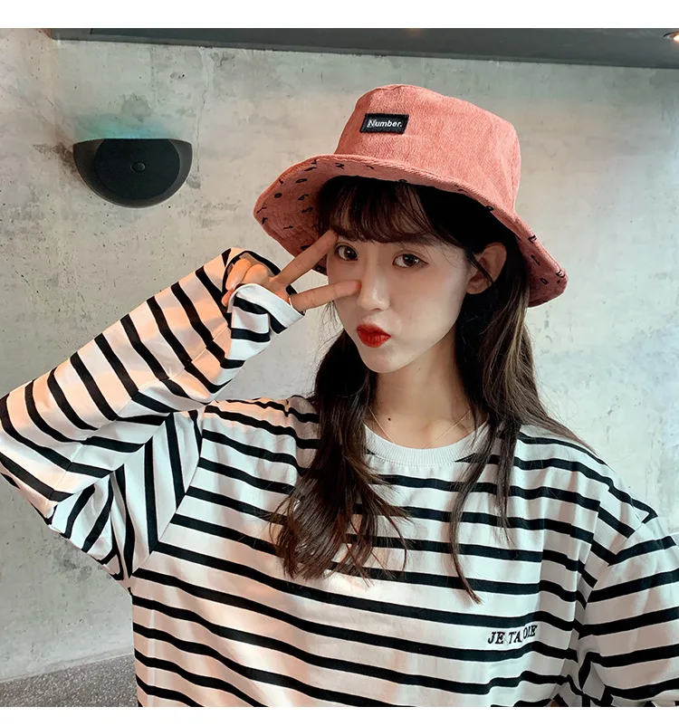 

Ravel Accessories Winter Corduroy Two Side Reversible Bucket Hat Women Autumn Flat Outdoor Panama Caps Casual Men Fishing Hats