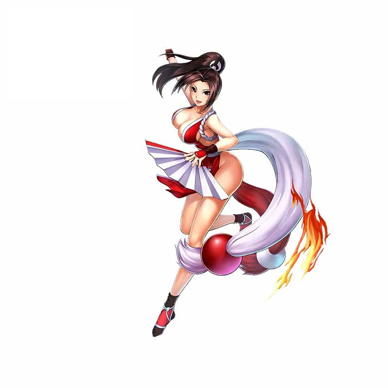 

13 см X 8 см модная наклейка для автомобиля Mai Shiranui «Король бойцов» и наклейка на корпус автомобиля Водонепроницаемая индивидуальная наклейка