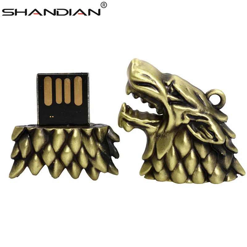 SHANDIAN USB флеш-накопитель 64 ГБ 32 ГБ металлический флеш-накопитель Leilong USB карта памяти 4 ГБ 8 ГБ 16 ГБ USB 2,0 Флешка с кольцом для ключей
