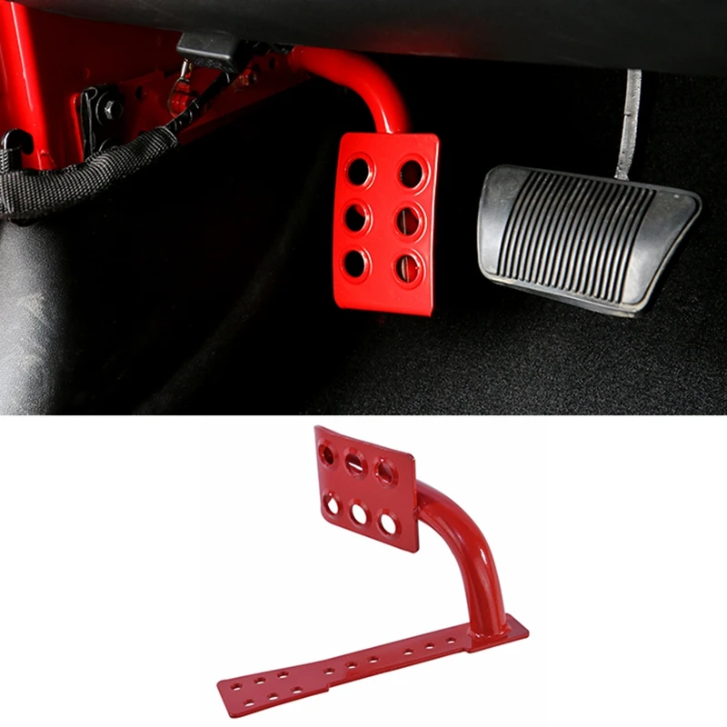 Сталь мертвая педаль левая БОКОВАЯ подставка для ног подходит Jeep Wrangler JK 2007 2017 Rubicon