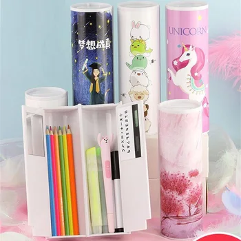 

Solar Large Pencil Case for Boy Girl Pink Panther Unicorn Pen Boxes and Calculator Erasable Multifunction School Stationery D40