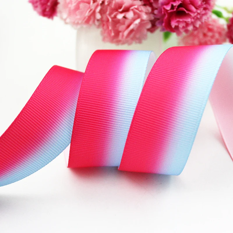 

pink striped magic ribbon printed grosgrain ribbon 9-75mm DIY handmade materials christmas wedding gift wrap tape ribbons