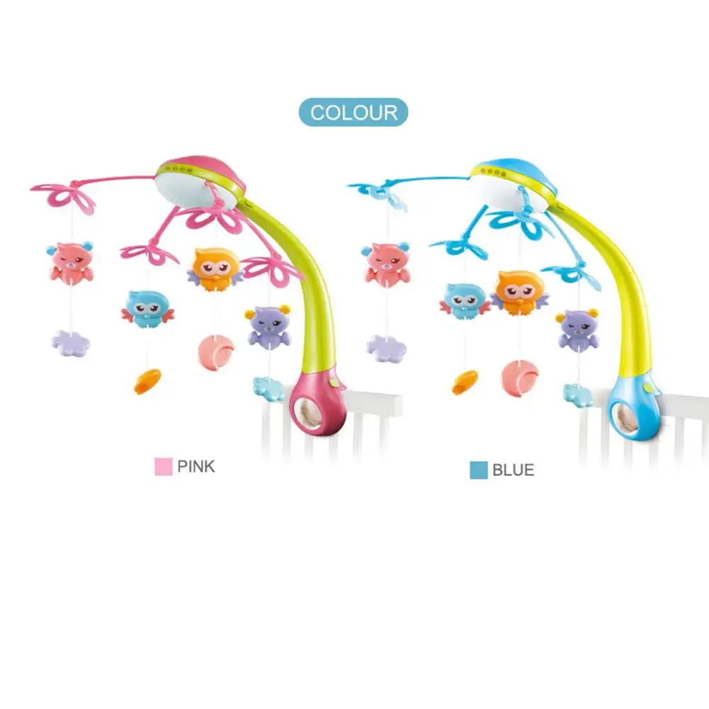 Детская кроватка мобильные игрушки с подсветкой и музыкой висящий колокольчик вращающаяся проекция для детского душа подарок детская погремушка/кровать колокольчик