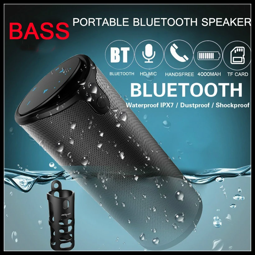 

2018 New Stereo Touch Control Wireless Sports Bluetooth Speaker 4000mAh Power Bank Portable Subwoofer Support 3D TF Card AUX
