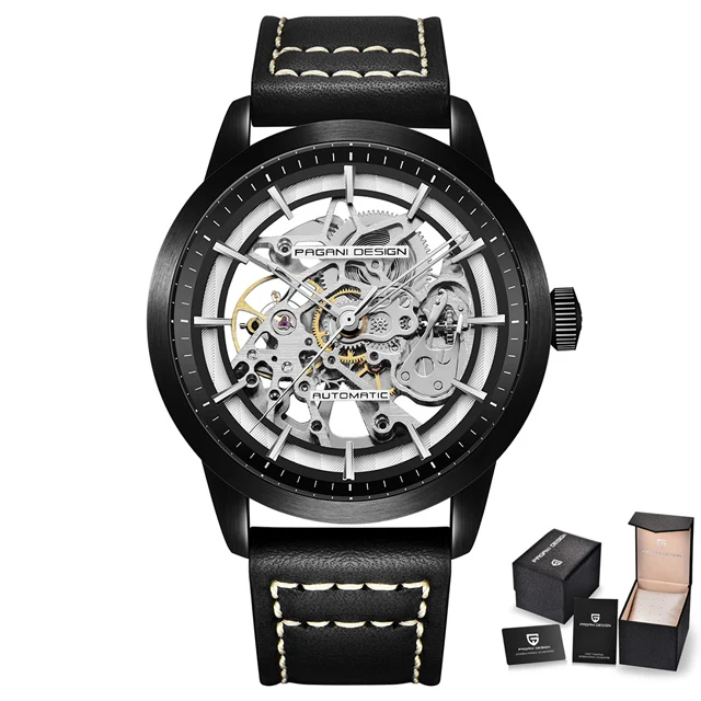 2021 Pagani Design New Men's Luxury Automatic Mechanical Watch Stainless Steel Waterproof Sports Leather Watch Relogio Masculino 