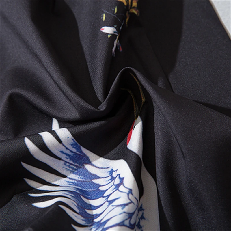 Bebovizi Japanese Style Crane Kimono Tokyo Streetwear Haori Men Women Cardigan Japan Robe Girl Fashion Traditional Asian Clothes