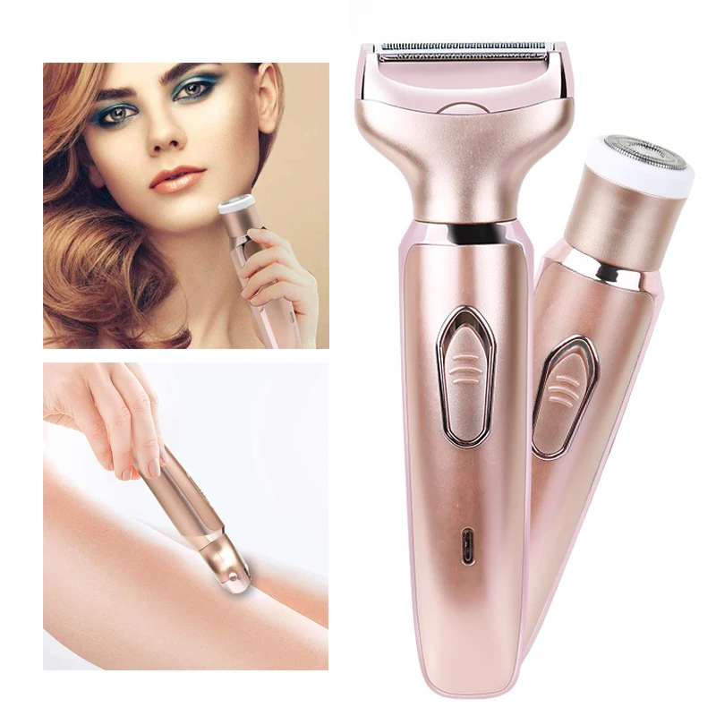 Electric Shaver for Women Painless Electric Razor for Legs Face & Bikini Line Portable Wet and Dry Trimmer USB Rechargeable