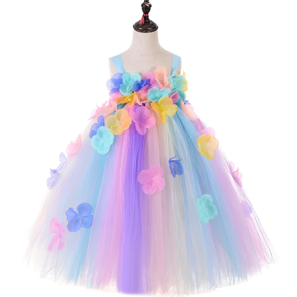 pastel flower girl dresses