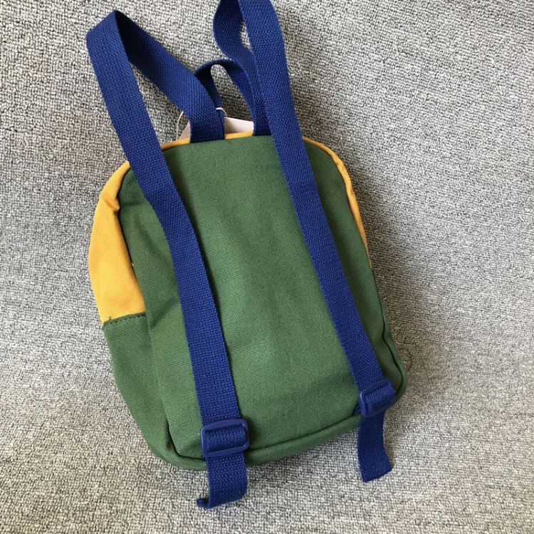 Сшитая откидная сумка, школьная сумка для мальчиков и девочек, Забавный маленький рюкзак, цветная подходящая сумка, милая детская сумка через плечо, мини-сумка