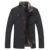 Winter men's jacket warm fleece business casual stand-up collar jacket Parker thick coat -30 degrees Warm fur collar 7
