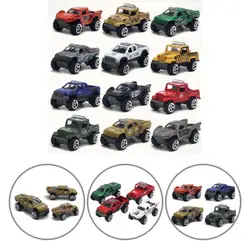 Off-Road Vehicles Model Waterproof Safe 1/64 Scale Mini Creativity Diecast Off-Road Car Toy Racing Car Toy Toy Car 4Pcs