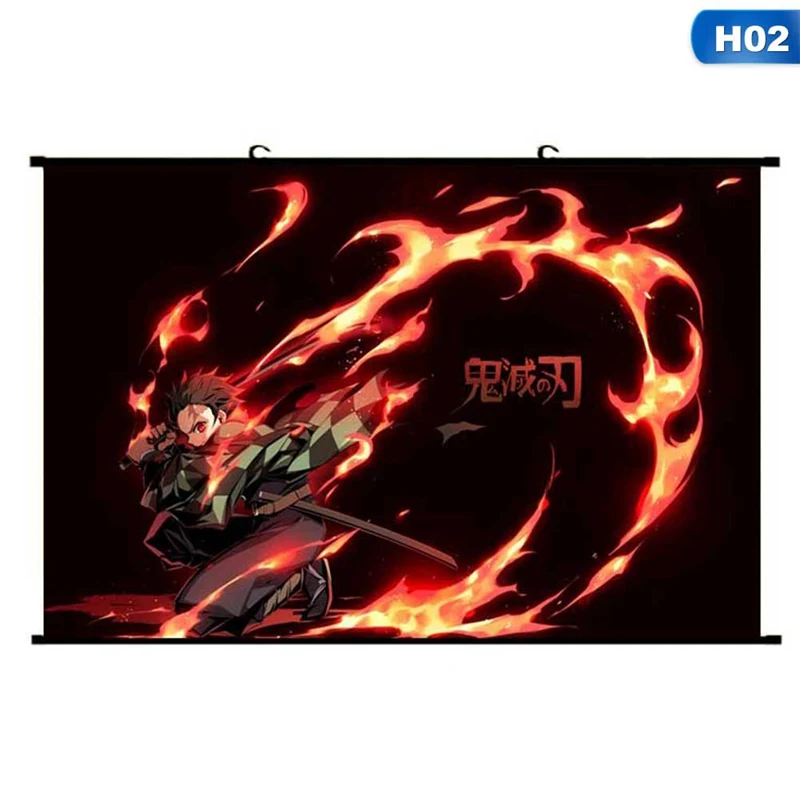 2 Японское аниме демон Slayer: Kimetsu no Yaiba Kamado настенный плакат домашний декор - Цвет: 2