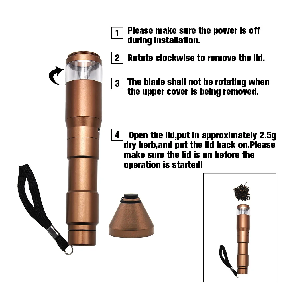 Электрическая травяная шлифовальная машина из алюминиевого сплава USB зарядка