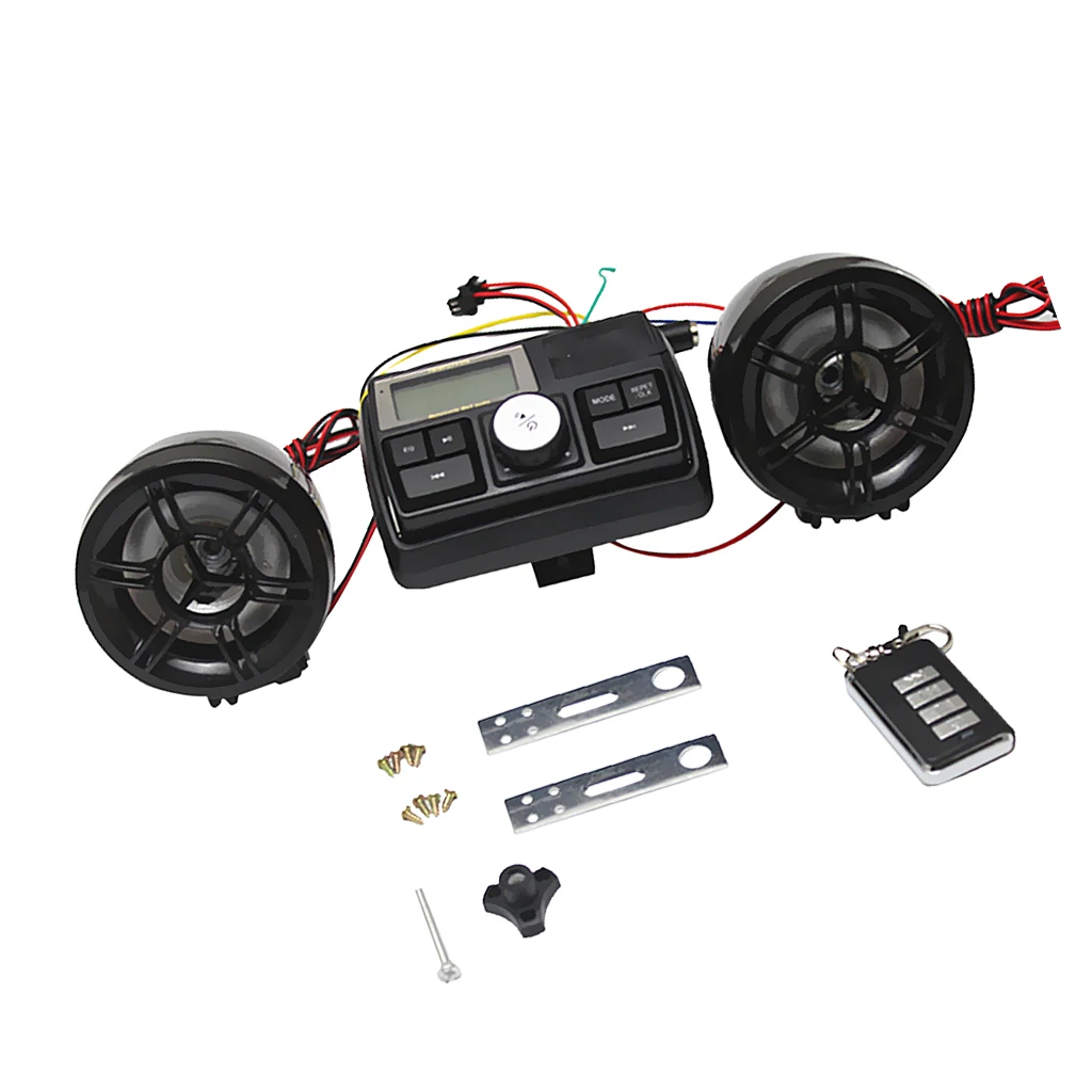 Waterproof Motorcycle FM Radio MP3 Audio Player Stereo System Support MP3 Music from USB or SD/TF card