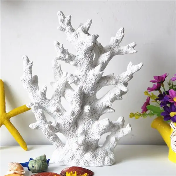 Sea Themed Reef Coral Aquarium Decor Corals Ornaments Fish Tank Underwater Decoration Pet Supplies 10inch Height 