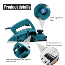 Multifunctional Electric Planer Powerful Wooden Handheld Carpenter Woodworking File Tool Home DIY Tool Kits UK