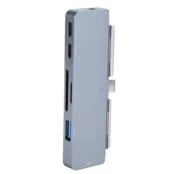 

computer cable manager 7 in 1 Hub Expansion Dock Type-C to HDMI USB 3.0 Portable Multi-Functional Expander internal