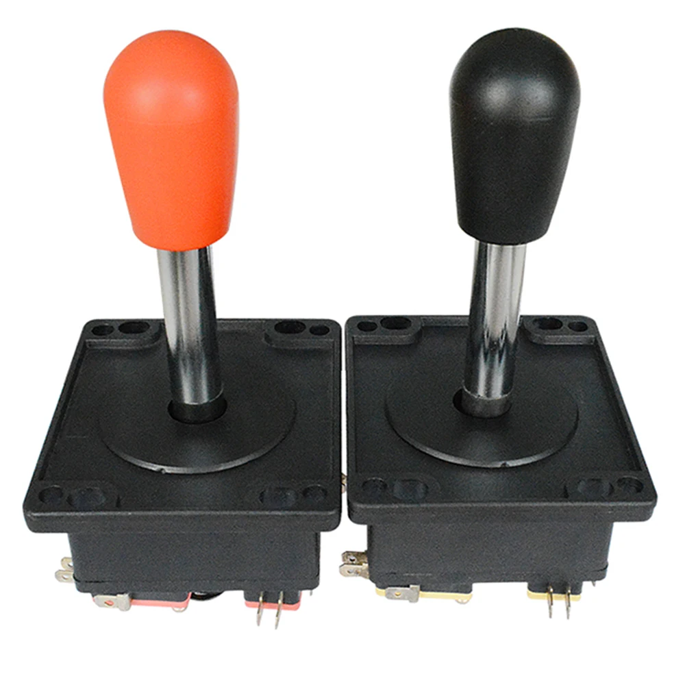 2 Pezzi Arcade Stick Happ Style Joystick Spagnolo Con Microinterruttore A 3 Terminali Red Topball Bat Ball Head Game Cabinet Accessori