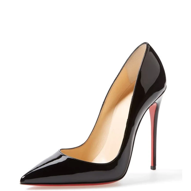 Black High Heel Shoes Red Soles  Black High Heels Red Bottom - Women Red  Pumps 2023 - Aliexpress