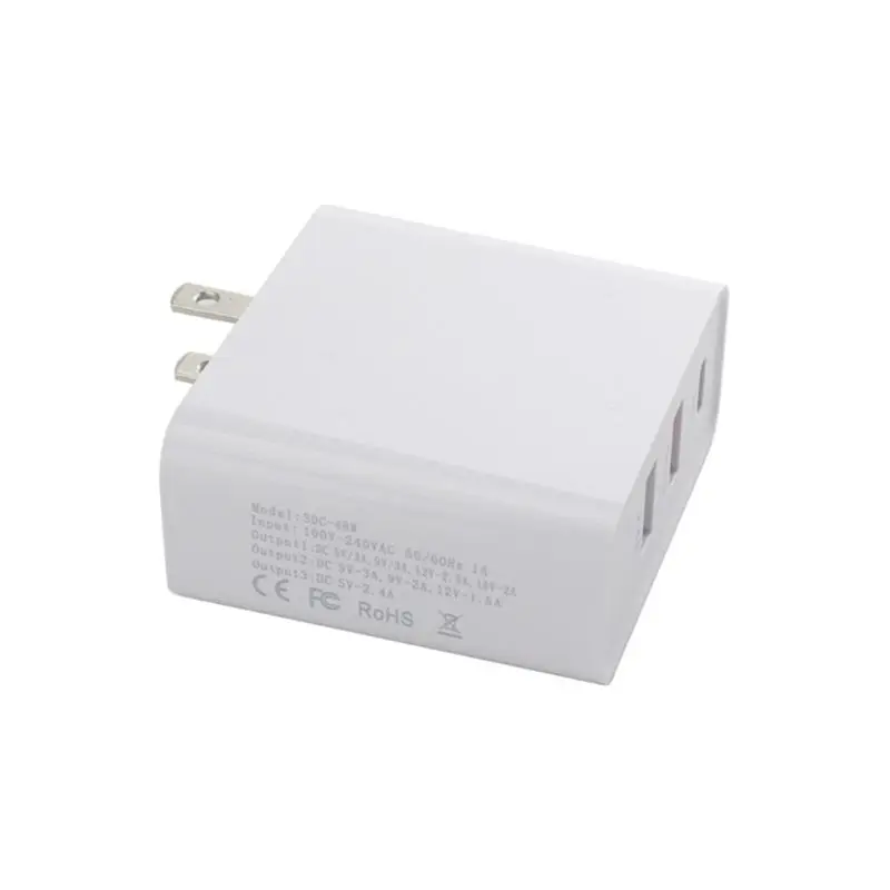 USB PD QC3.0 Быстрая Зарядка Тип C USB3.1 Быстрая зарядка Великобритания США ЕС вилка PD зарядное устройство 3 настенное зарядное устройство для мобильных телефонов планшеты Acc