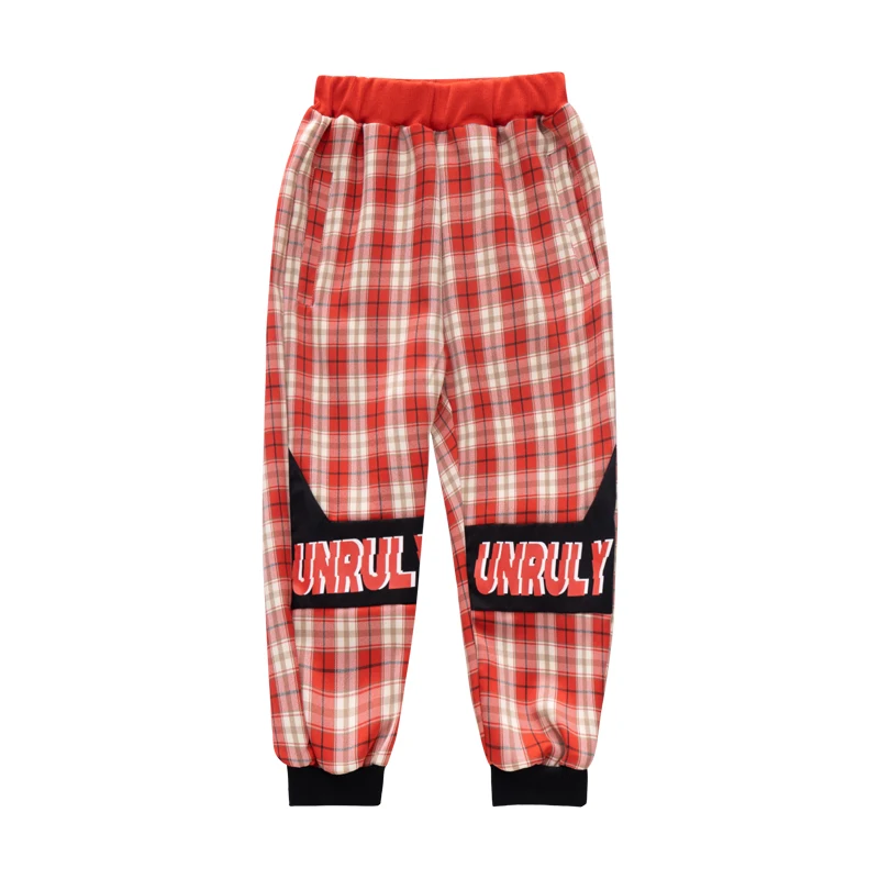 Pants Детская одежда для джазового танца уличный костюм для танцев для мальчиков детская одежда в стиле хип-хоп красного цвета с длинными рукавами Осенняя модная одежда DQL2444 - Цвет: Pants