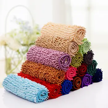 

1PCS 38CMx58CM Chenille Non-slip Large Bathroom Rugs Carpets