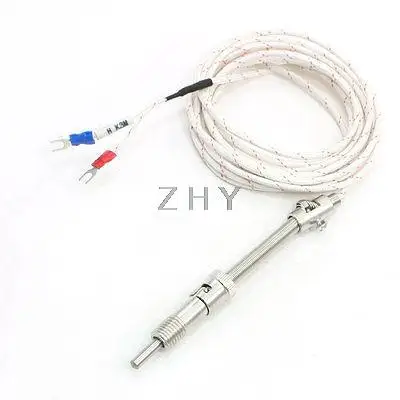 

Tension Spring Variable Depth Thermocouple K Type Temperature Sensor 9.8Ft