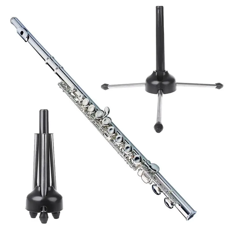 

Foldable Tripod Holders Stand Flute Clarinet Saxophone Wind Instrument Accessory