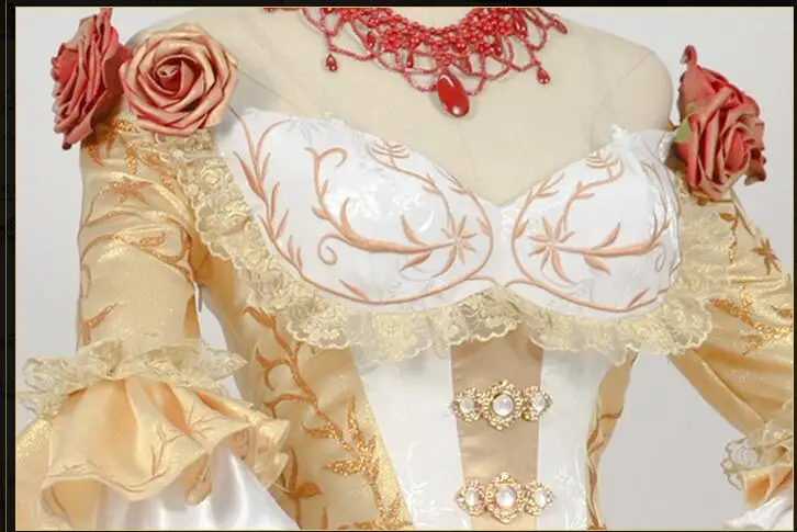 only necklace Горячая игра идентичность V Superintendent Мэри Косплей костюмы Madame Red Blood праздник Лолита платье ужин платье Женская одежда для вечеринки - Цвет: only necklace