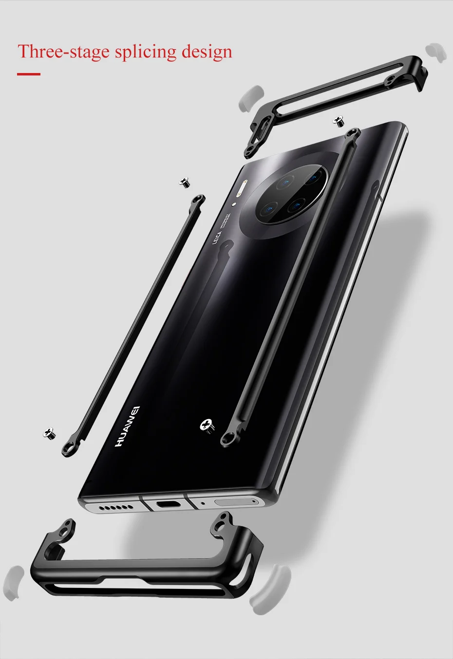 OATSBASF подушка безопасности Бампер металлический чехол для huawei mate 30 Чехол персональный металлический чехол для huawei mate 30 Pro Чехол для телефона