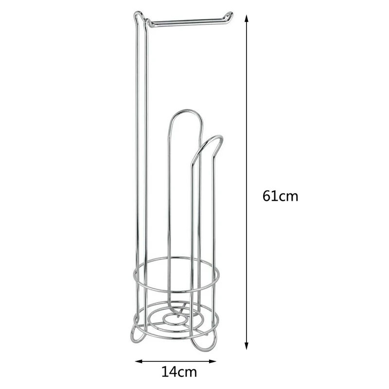 Держатель рулона унитаза свободно стоящий, компактный металлический рулон унитаза для хранения 4 рулонов бумаги, практичный аксессуар для ванной комнаты для туалета o