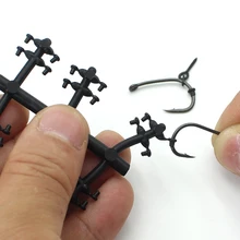 48 шт., аксессуары для ловли карпа, крючки для ловли карпа, черные бусины для ловли карпа, для ловли карпа, для волос, Chod Ronnie Rig, Pop UP Boilies Stop