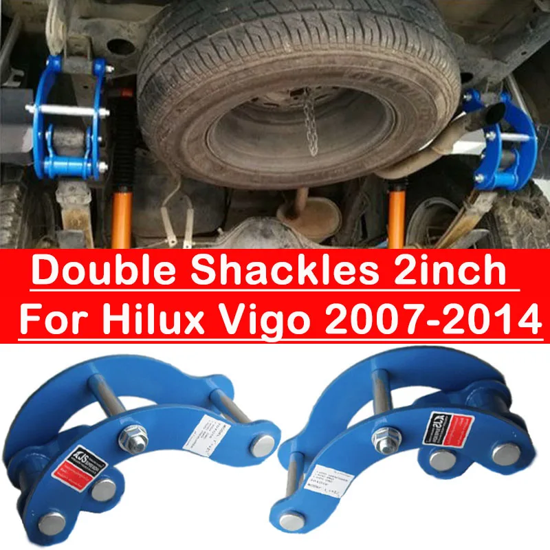 2pcs Rear G-Shackles Suspension STD Height for Toyota Hilux Vigo KUN26R 05-14