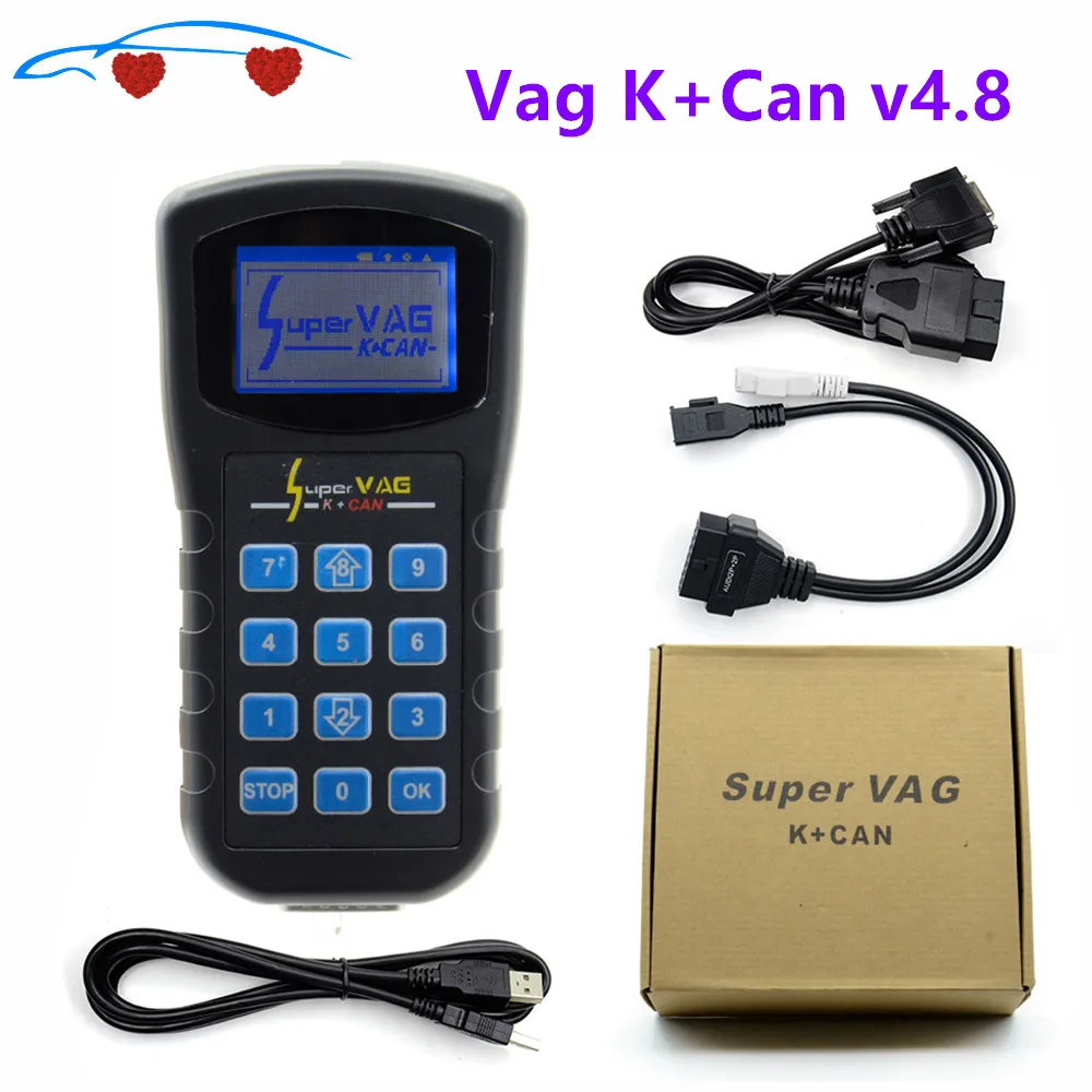 2020 горячая Распродажа Супер Vag K + Can v4.8 commander Super VAG 4 8 коррекция одометра