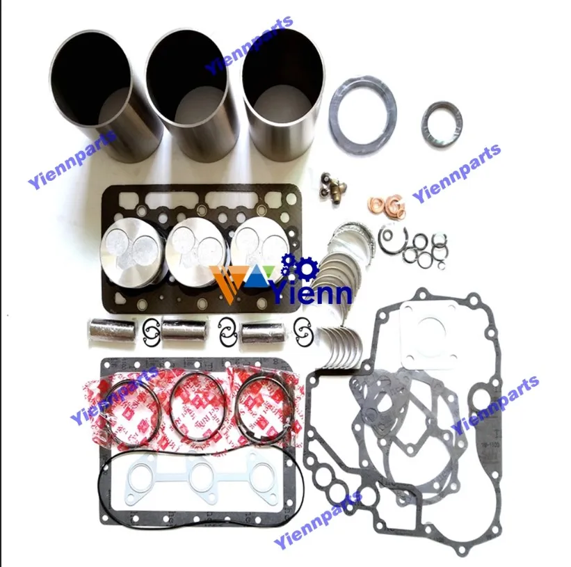 

L235 L1802 Overhaul Rebuild Kit Full Gasket Cylinder Liner Piston Bearing Ring Set For Kubota Compact Utility Tractor Engine