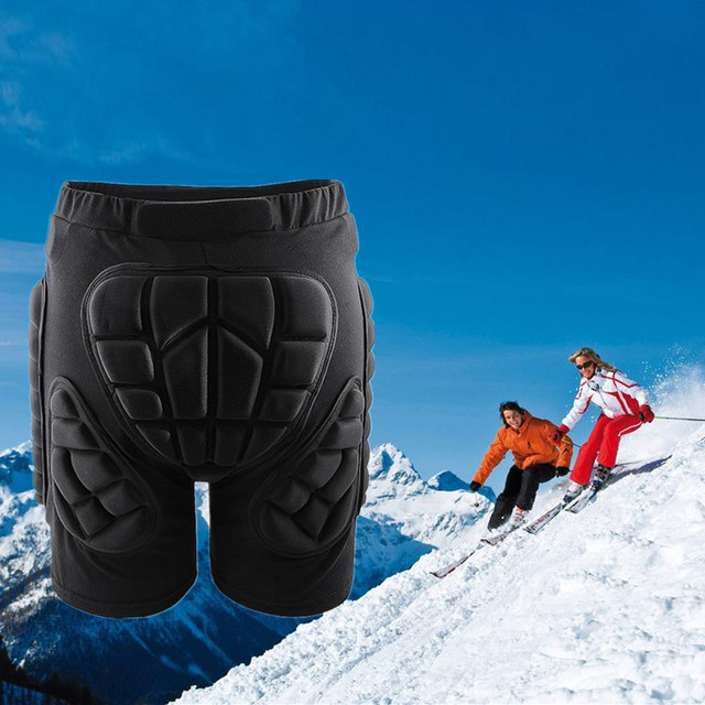 Unisex Protective Hip Pants 3D Padded Hip Protective Shorts Snowboarding 